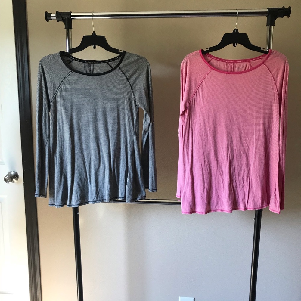 Black Calvin Klein long sleeve t